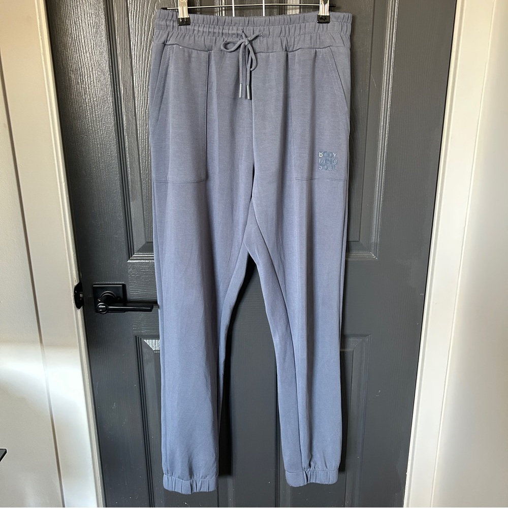 La Vie En Rose Body Mind Spirit Light Blue Cargo Pants Joggers